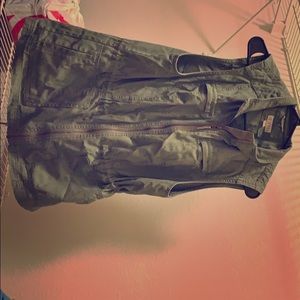 Green jean feeling vest